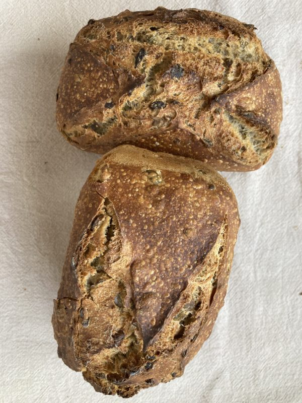 Pain aux olives vertes de kalamata
